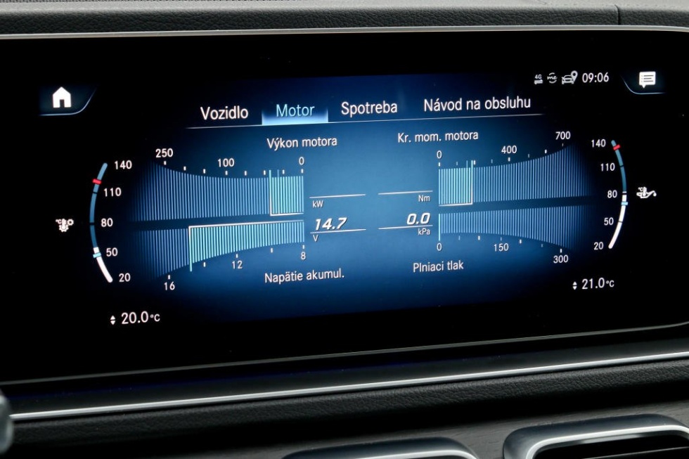 Mercedes-Benz GLS 400 d – Turbodiesel má naozaj slušné parametre, no spotrebu drží na uzde.