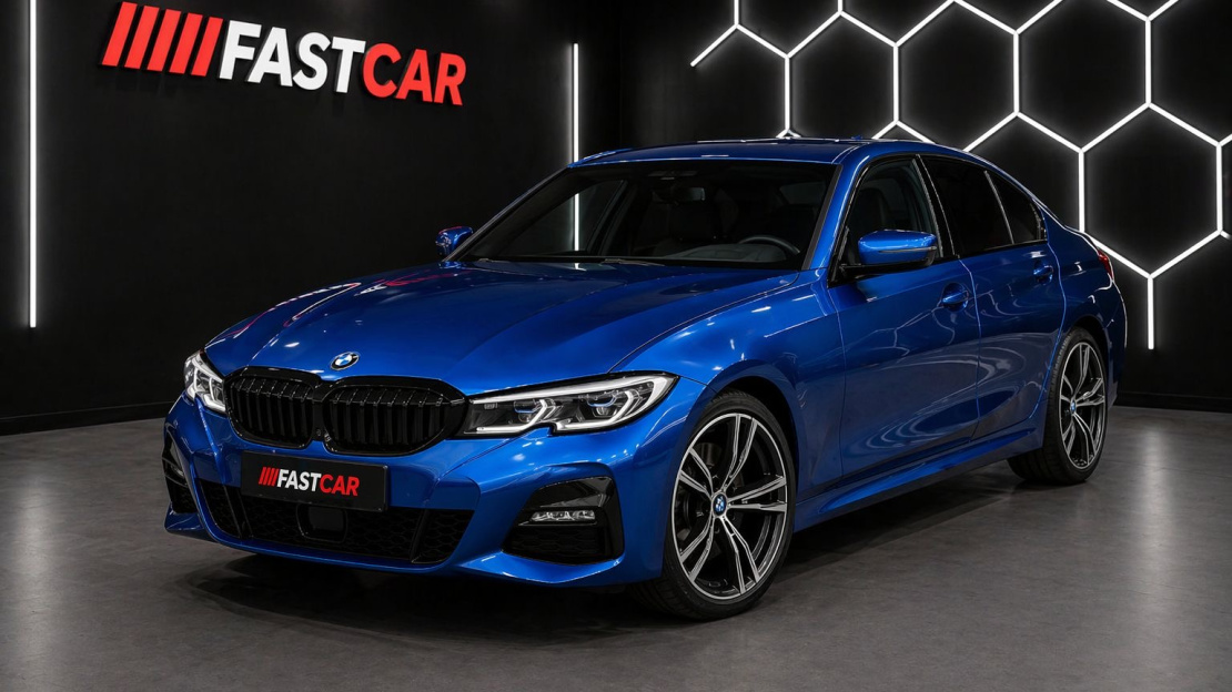 BMW 320XD 2020, modré